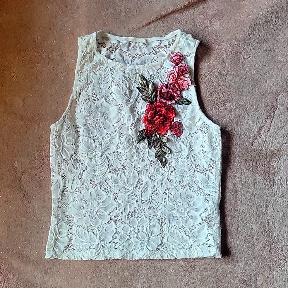 Lace floral top